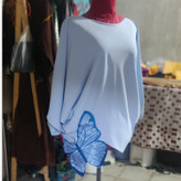 شومیز با گلدوزی پروانه ای